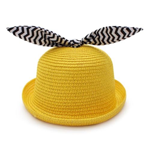 Image of VRITRAZ Baby Boy's and Girl's Kids Children Cute Printed Cartoon Gift Summer Fancy Dress Straw Fasion Hat Cap 1