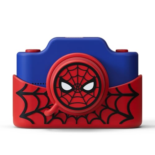 Spider-Man Official Licensed Kids Camera 3 Touchscreen Digital Video Camcorder 48MP Photo 32GB Memory Card Gift for Boys & Girls Ages 5+ (Model K) by kiimento