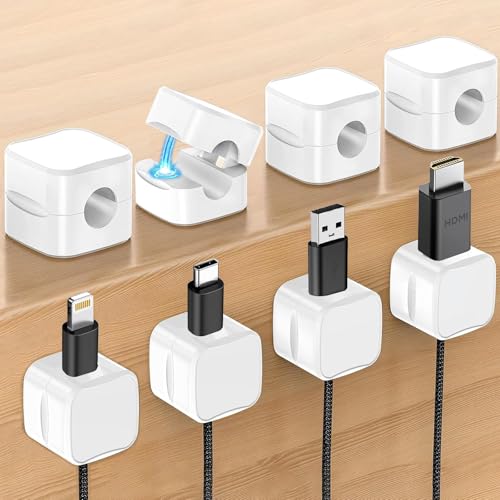 Dettagli facili da usare: i supporti per cavi sono realizzati in plastica ABS di alta qualità, più resistente della gomma. Grazie al forte supporto magnetico per cavi è possibile inserire e rimuovere facilmente i cavi