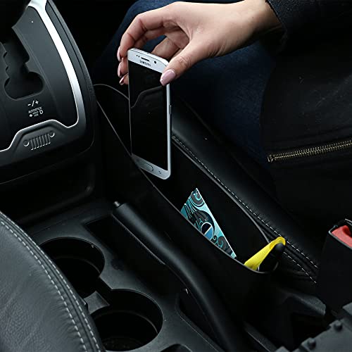 Armor All 2-In-1 Universal Car Seat Organizer, Avoid Driving Distractions, Dual-Side Use, Driver/Passenger Spaces, Easy DIY Installation, Holds Phone, Wallet, Charger, Sunglasses, Pens, etc., 2-Pack by Armor All - Image 5