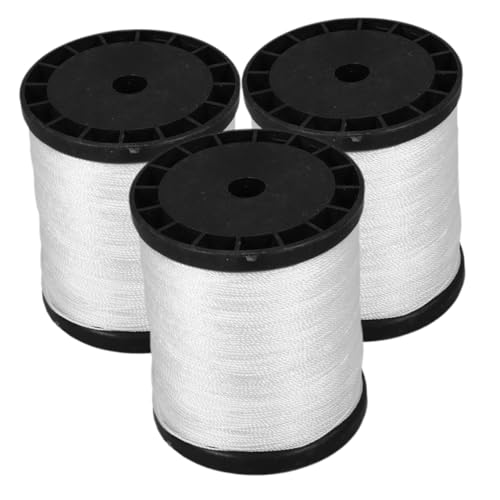 HOUDERCO 3rolls Tough Nylon String Line for Construction Weatherproof Masonry Twine for Bricklaying Outdoor Use and Projects Per Versatile and Building Cord