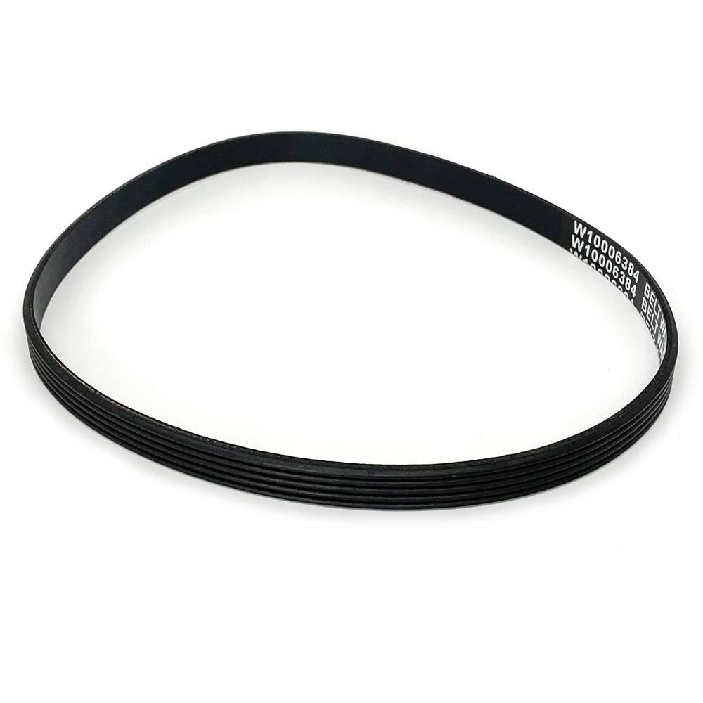 W10006384 Washer Drive Belt Replacement Part for Whirlpool Maytag Kenmore | Top Load Washing Machine Accessories, Replaces WPW10006384, WPW10006384VP, PS11747978, AP6014712