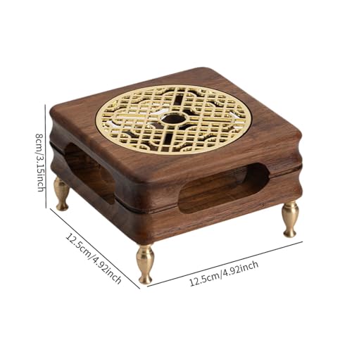 Chauffe-théière de salon en bois support bougie pour pause thé cocooning à la maison - 3