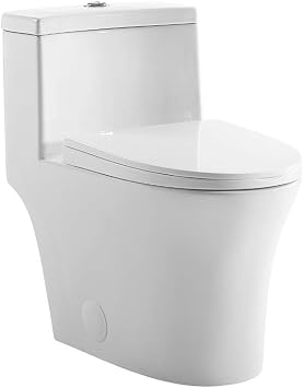 Barbizon One-Piece Elongated Toilet Vortex Dual-Flush 1.1/1.6 gpf
