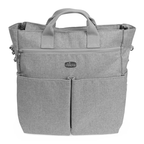 Chicco Borsa Per Genitori Leggera E Funzionale, Dotata Di Ampie Tasche, Pratica, Elegante E Funzionale, Design Elegante Monocromatico