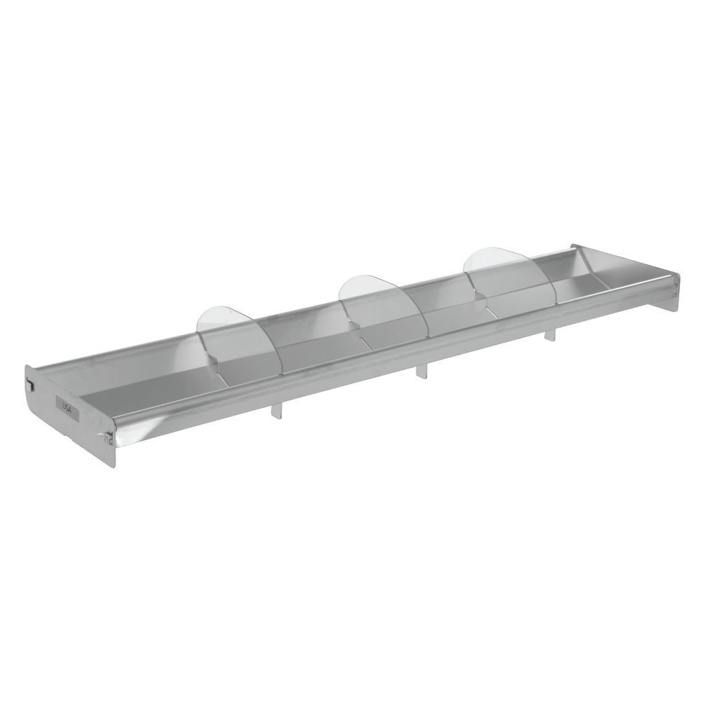 Seafood Merchandising Tray Reversible Stainless Steel - 28 1/2" L x 10" W x 2" H by HUBERT – 28.5" x 10" x 2", Stainless Steel, Silver, Model RST-291002