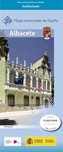 CNIG - Mapa provincial de Albacete, escala 1:200.000, dimensiones 113 x 100 cm (MP200)