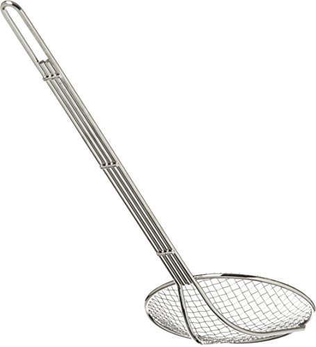 Carlisle Foodservice Products 601526 Chrome Plated Nickel Steel Bowl Mesh Skimmer, 6" Diameter X 18" Length (Case Of 12) #TOP2