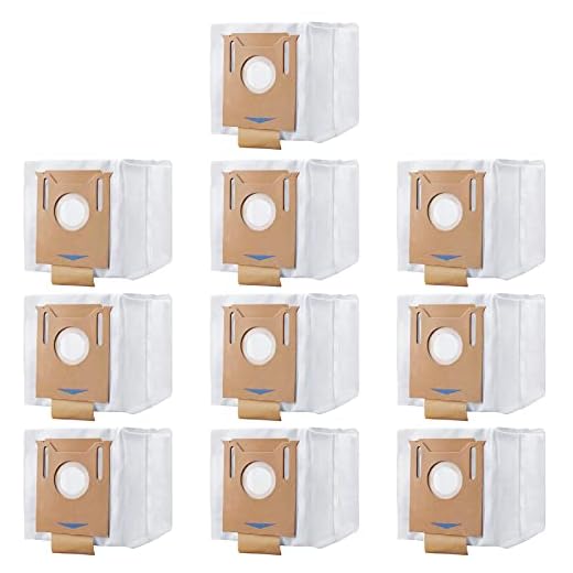 10-pack ersättningsdammpåsar för Ecovacs DEEBOT OZMO T8 AIVI T8 Max T8-serien DX93 robotdammsugare