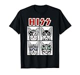 Retro Cat Rock Music Concert Band Men Kids Women Funny Cat T-Shirt