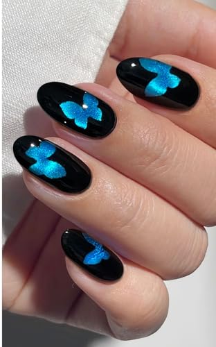 JMEOWIO Katzenauge Schmetterling Nagel Wraps