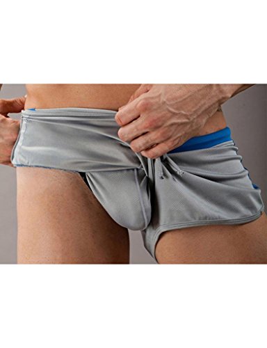 Legou Men G-Cup String Sports Boxer Shorts Size L Color Black #TOP5
