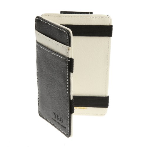 Y&G Ycm010110 Milky White,Black Magic Flip Wallet White Men's Wallets #TOP4