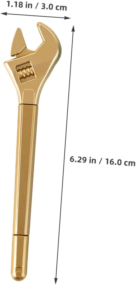 Wrench Shaped Gel Ink Pens for Students, 3 Piece Plastic Set image 2