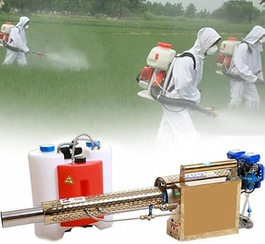 15L Portable Thermal Fogger Machine for Indoor & Outdoor, Pulse Jet Thermal Fogger, Agricultural Greenhouse Fruit Tree Paddy Field Sprayer Cool Fog Machine,180K-180K