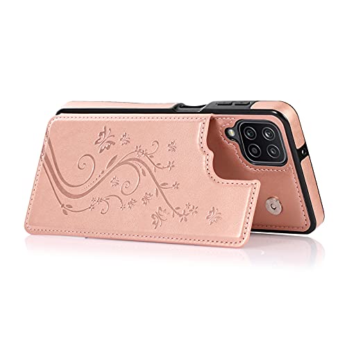 Phone Case for Samsung Galaxy A42 5G with Tempered Glass Screen Protector Card Holder Wallet Cover Stand Flip Leather Cell Accessories Glaxay A 42 G5 Gaxaly 42A S42 4G 2021 Cases Women Girl Rose Gold by Asuwish - Image 5