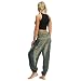 RISTHY Mujer Pantalones Harem Tailandes Hippies Vintage Boho Flores Verano Alta Cintura...