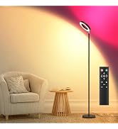 LED Stehlampe Mit Ringlicht – Dimmbar, Farbtemperatur Einstellbar, Mit Fernbedienung – Ideal Für Streaming, Basteln & Home-Office