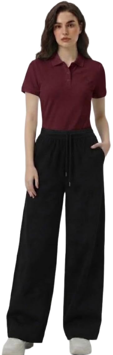 DIAZ Women Polo T-Shirt and Lower Set Cotton Co-Ord Set for Women | Polo Collar Half Sleeve T-Shirt with Track Pants | Cas... - Review, Price and Buying Guide