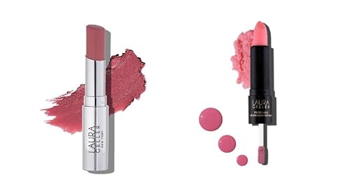 LAURA GELLER NEW YORK Jelly Balm Moisturize & Plump Tinted Lip Balm - Figger Than Life - Prep-n-Go 2-in-1 Lip Scrub and Lip Oil Tint - First Place