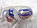 Big Game Toys Set of 2 Carnival 35mm Boulder Iridescent Clear/Red/Blue Swirl Large Shooter Solid Glass Marbles Home Decor/Vase Filler/Aquarium