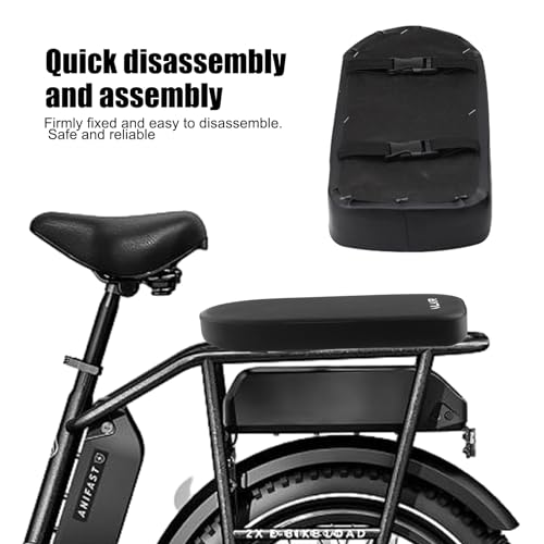 Cozlly Fahrrad-Rücksitzkissen, Kinder Fahrrad Hinten Sitz Kissen, Mountainbike Fahrradsitzkissen, Bike Rücksitz, Kinderrücksitz Fahrradrücksitz, Dickere weiches Polster für Kinder oder Erwachsene