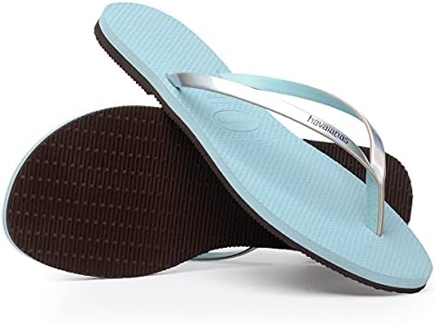 Havaianas Women's You Metallic Flip-Flop, Blue Water, 5 UK