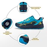 Buty do biegania FitVille Męskie bardzo szerokie buty do biegania w terenie Szerokie lekkie buty sportowe Buty outdoorowe Wygodne buty fitness Buty trekkingowe V3 Niebieski 44 EU X-Szeroki