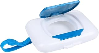 Travel Wipes Wipes Holder Wet Wipes Storage Box Wipes Holder Tissue Storage Box Case Wet Wipes Dispenser Holder Wet Tissue Case Blue Wet Wipe Case Cleaning Wipes