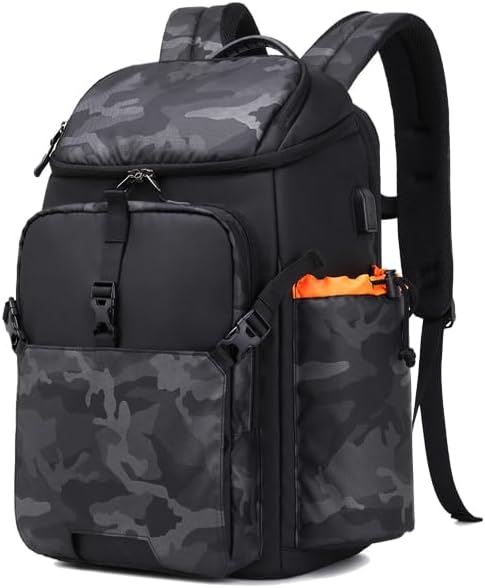 Miniatura 2 de Tuceng Camera Backpack DSLRSLRMirrorless Case Large Men&Women Photography Bag with Laptop Compartment&Tripod Holder (Orange)