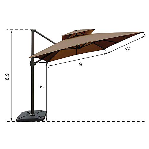 Abba Patio: Offset Cantilever Umbrella