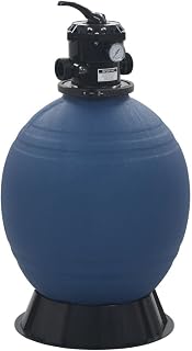 NQJIBUE Home Garden - Filtro de arena para piscina con válvula de 6 posiciones, color azul, 560 mm