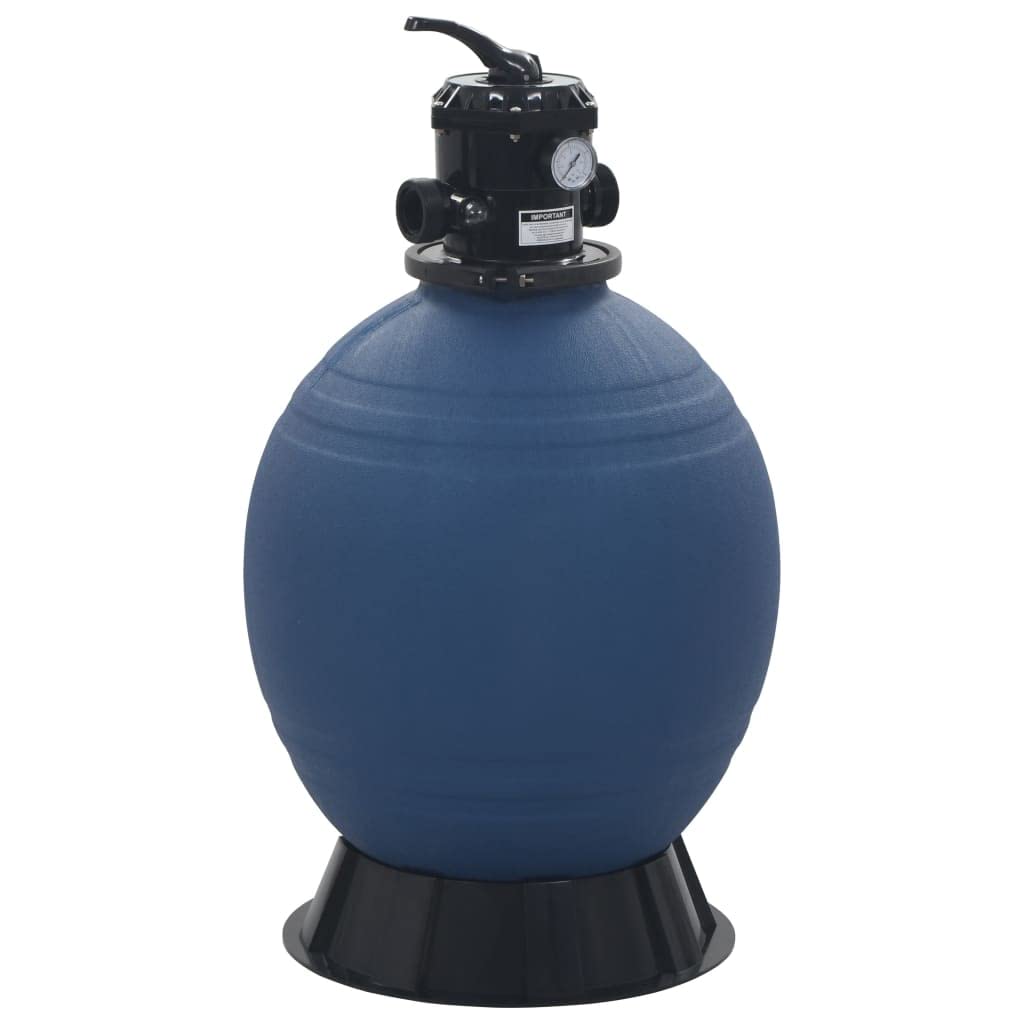 Filtr piaskowy do domu i ogrodu z 6-pozycyjnym zaworem, niebieski, 560 mm, wybór wyposażenia