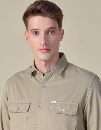 Image of U.S. Polo Assn. Denim Co. Men's Twill Slim Fit Shirt