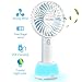 Produktbild OCUBE Handventilator mit LED-Licht, Tragbarer Mini Lüfter Elektrischer USB Ventilator mit 2000mAh Aufladbarem Batterie Kompatibel mit Laptop Multi Port Steckdose für Reisen, Zuhause (Blau, 3 Modus)