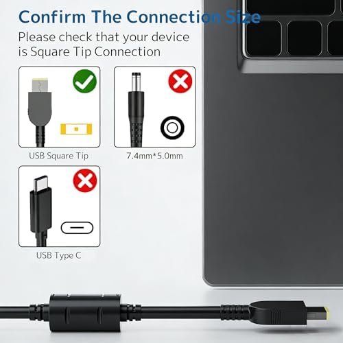 245W Laptop Charger Compatible with Lenovo Legion Thinkpad LOQ Power Supply image 4