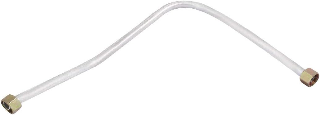 New Lon0167 440 Length Featured Aluminum Air Compressor reliable efficacy Exhaust Tube Replacement Silver Tone(id:357 c2 e4 551)