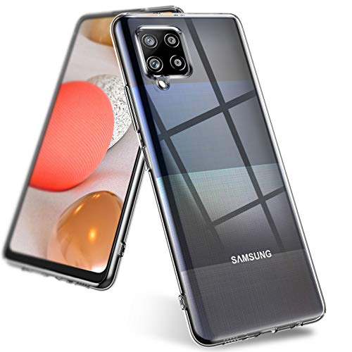 AINOYA Transparent Weich Kompatibel mit Samsung Galaxy A42 5G Hülle, Dünne Transparent weiche TPU Schutzhülle - Flexible Slim Galaxy A42 Case Cover mit Mikrodot-Muster für Samsung Galaxy A42 Cover