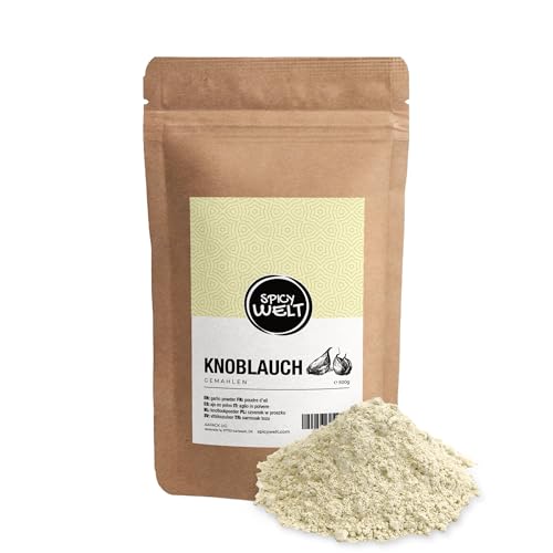 Spicy Welt Ajo en Polvo (500g) - Ajo Molido Deshidratado – para Guisos, Carnes & Verduras | Aromático, Intenso & Sabroso | 100% Natural & Sin Aditivos