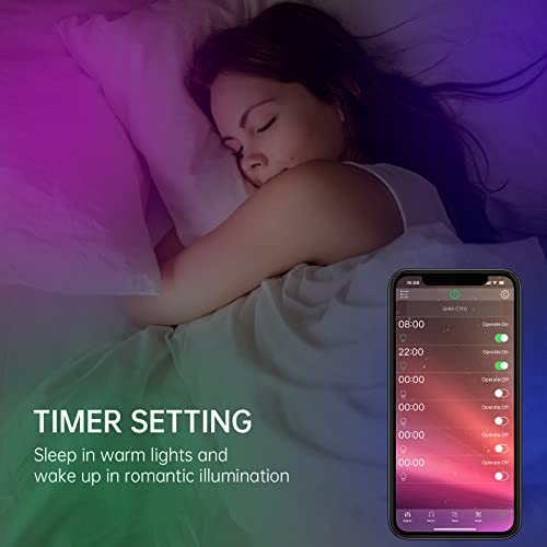 Bydiffer 100Ft Bluetooth Led Strip Lights (3 Rolls Of 33.3Ft), Music Sync Smart Lighting Strips With App Control, Color Change 5050 Led Light For Bedroom Room Party And Home #TOP4