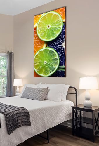 Mural de pared Jumpdot con diamantes de limón verde para decorar tu salón 6
