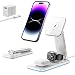 Produktbild BOCLOUD Mag-Safe Ladestation 3 in 1, Schnelle Magnetische Kabellose Ladegerät Aluminium für iPhon.e 13/12/14 Series, Apple iWatch /8/SE2/7/6/SE/5/4/3/2, AirPods3/2/Pro/Pro2[Ultraleicht und Faltbar]