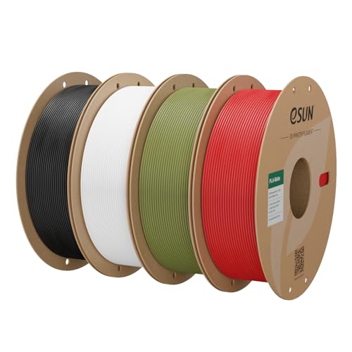 eSUN Matte PLA Filament 1.75mm, 3D Printing PLA Filament 4kg Carboard Spool