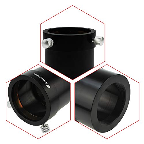 Astromania Adaptor T2 Thread To 2" Female For Telescope - Can Be Screwed Onto Any T2 Male Thread And Provides A Clamp For 2" Accessories #TOP2