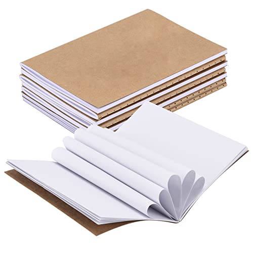 Lot De 24 Carnets A6 Vierges - 12 Couleurs - 48 Pages - Couverture Kraft - Pour Notes, Dessin, école