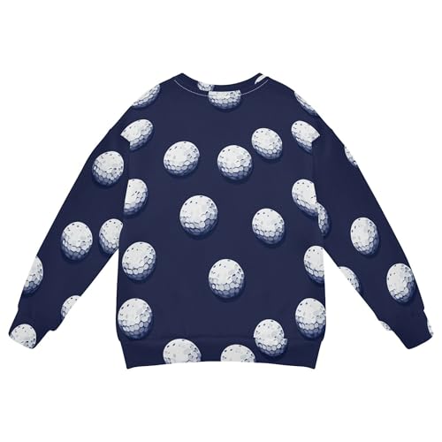 JUNZAN Golf Balls Navy Blue Big Boys Hoodie Sweatshirt Long Sleeve Sweatshirts for Boys Camping 4T2