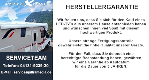 REFLEXION LDDX22IBT Smart LED Fernseher, LG webOSHub, 55 cm/22 Zoll, Rahmenloser Wohnwagen/Wohnmobil/Camping/Caravan/Boot/LKW TV, Slimline, 12/24/230 Volt, Full HD, Triple Tuner, Bluetooth, WLAN – Bild 4