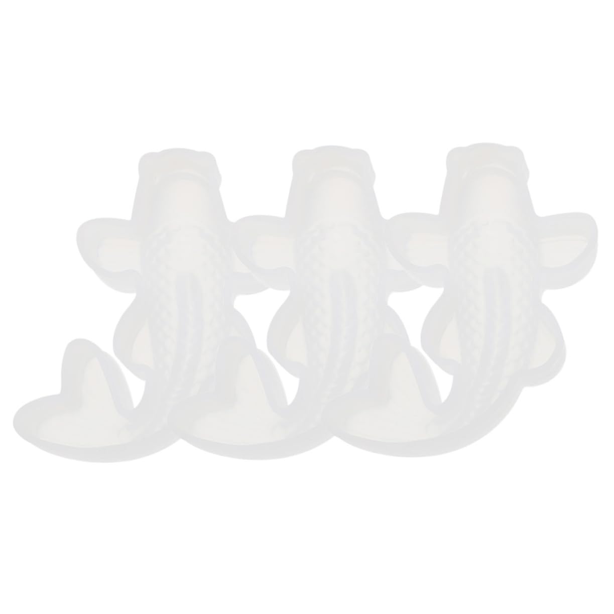 HEMOTON 12pezzi Stampo Silicone Per Carpe Da Mould Flessibile Per Decorazioni Di Torte e Sapone Facile Da Sformare e Riutilizzabile