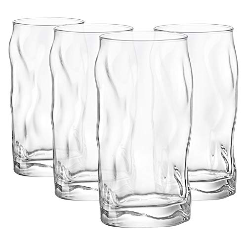 Bormioli Rocco Sorgente Cooler 15.5 Ounce Glass, Set of 4