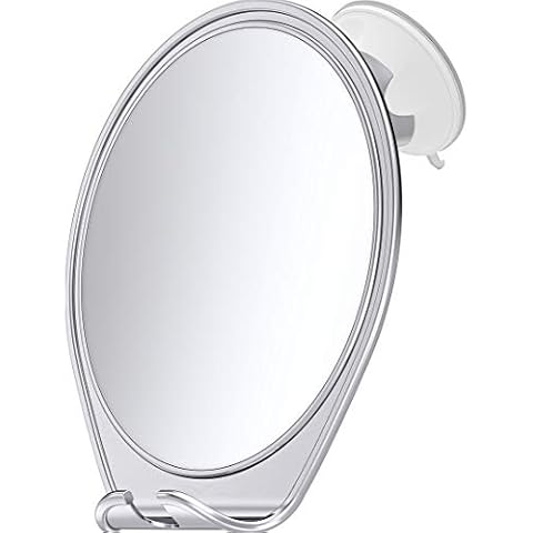 HONEYBULL Fogless Shower Mirror with Suction Cup Cover